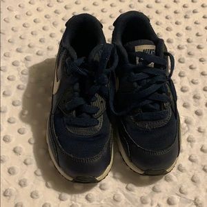 Navy blue nike air max’s
